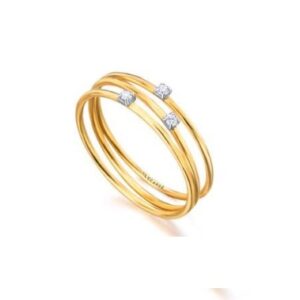 Anillo 3 Lio Oro Diamantes GA104OA