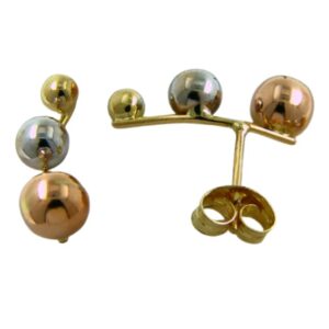Pendientes 3 Oros Bolas 511292