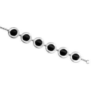 Pulsera Plata Azabache T069261