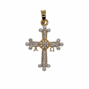 Cruz Asturias Oro y Diamantes 18k P2