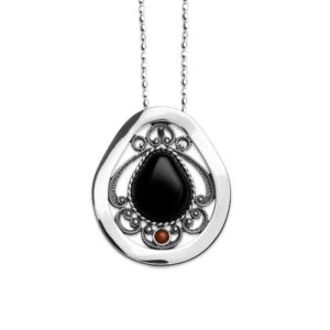 Colgante Azabache y Coral H02674